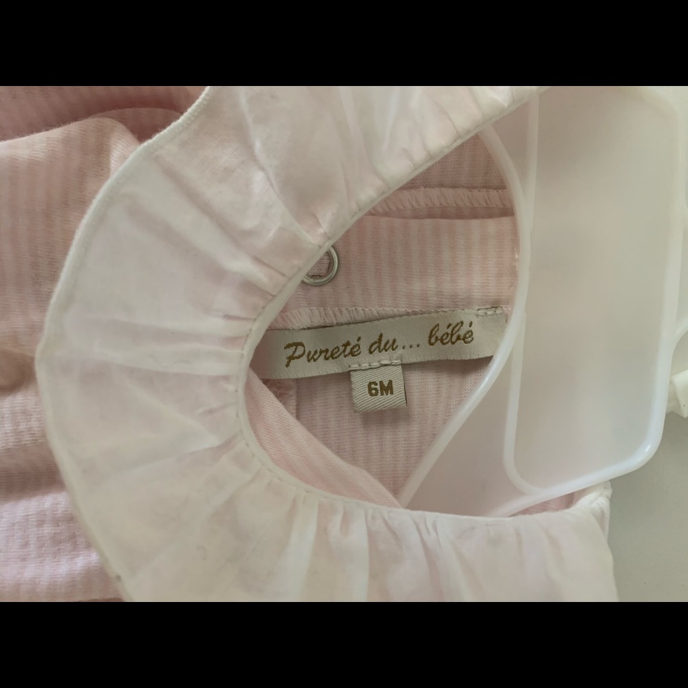 Purete du Bebe baby romper & socks. Size 6 M - Picture 8 of 12